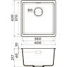Мойка OMOIKIRI KATA 40-U-MA Artgranit/марципан 4993391