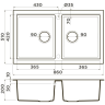 Мойка OMOIKIRI TEDORI 86-2-GR Tetogranit/Leningrad grey 4993572